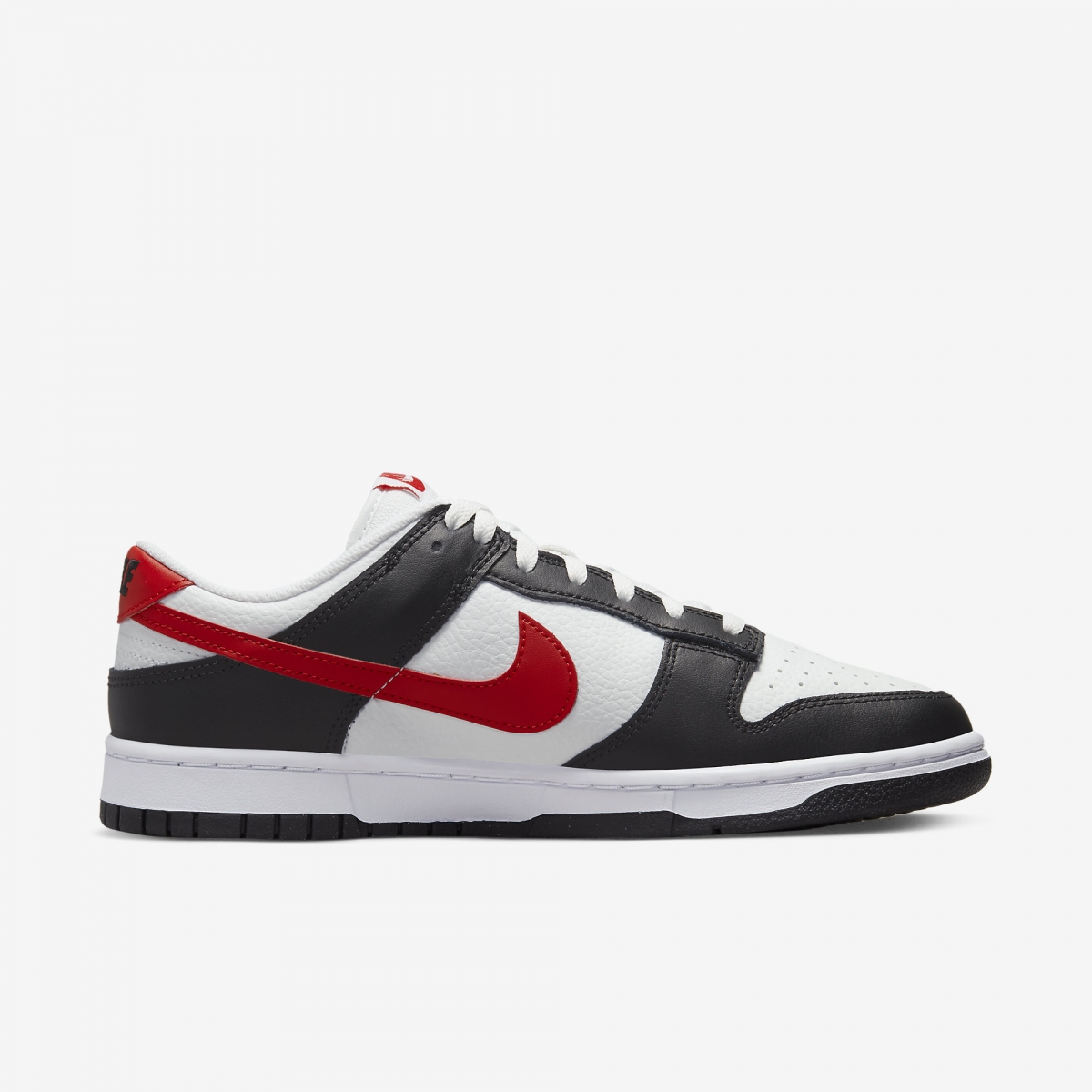 nike dunk low retro red swoosh panda
