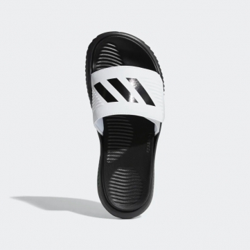 adidas alphabounce slide   black white