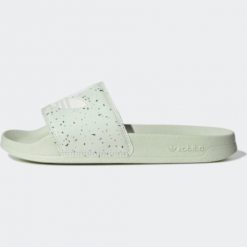 adidas adilette lite slides linen green speckled