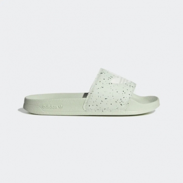 adidas adilette lite slides linen green speckled