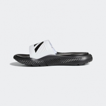 adidas alphabounce slide   black white