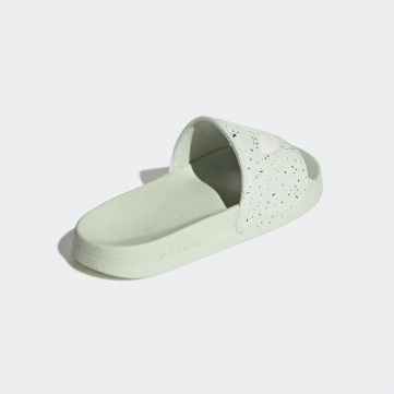 adidas adilette lite slides linen green speckled