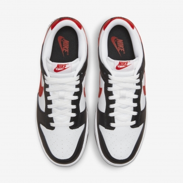 nike dunk low retro red swoosh panda