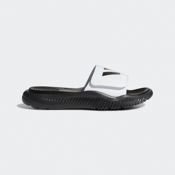 adidas alphabounce slide   black white