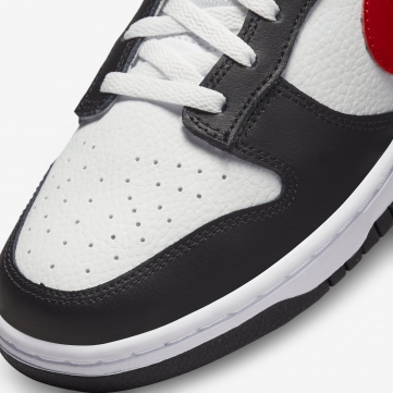 nike dunk low retro red swoosh panda