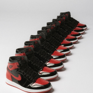 air jordan 1 retro high og   patent bred