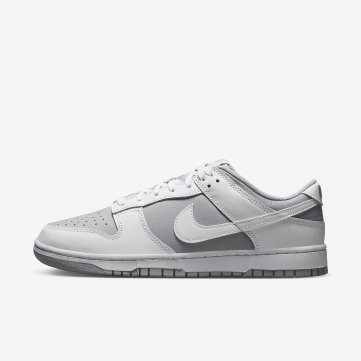 nike dunk low retro white grey