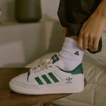 adidas centennial 85 lo cloud white green