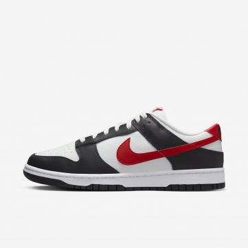 nike dunk low retro red swoosh panda