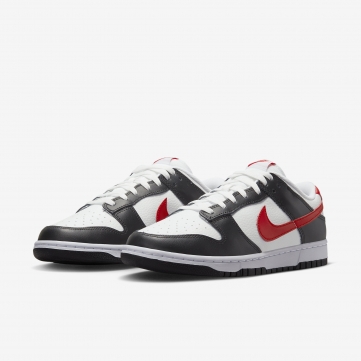 nike dunk low retro red swoosh panda