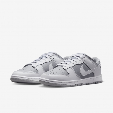 nike dunk low retro white grey