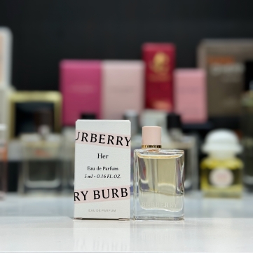 burberry her edp mini 5ml   cham