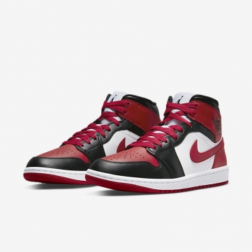 air jordan 1 mid   bred toe  2022