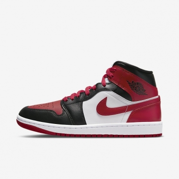 air jordan 1 mid   bred toe  2022